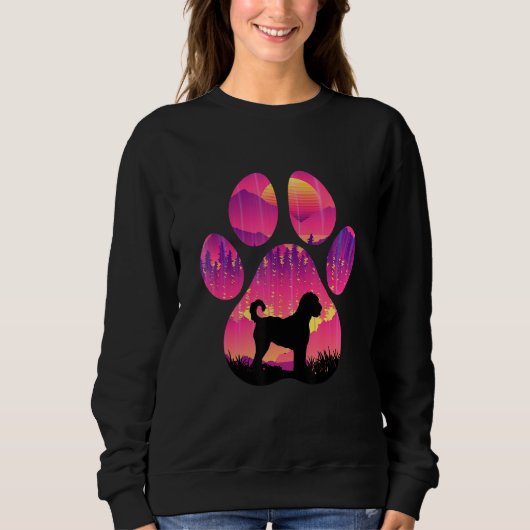 Goldendoodle Poot Moeder Vader Hond Liefhebber Vro Trui (Voorkant)