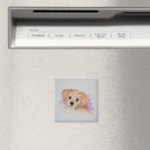 Goldendoodle Puppy Dog Art Magnet (Insitu (Vaatwasser))