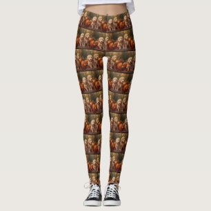Goldendoodle Puppy Herfst Delight Pompoen Leggings