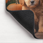 Goldendoodle Puppy Herfst Delight Pompoen Muismat (Hoek)