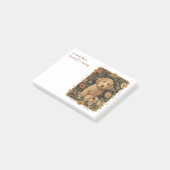 Goldendoodle Puppy voor Doodle Mam of Papa Post-it® Notes (Schuin)