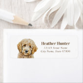 Goldendoodle retouradreslabels etiket (Insitu)