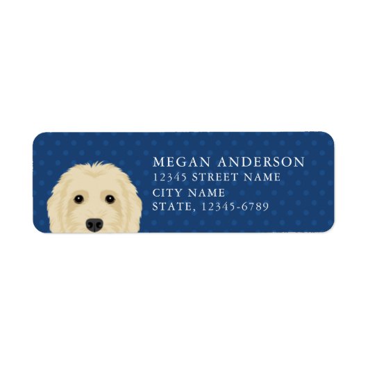 Goldendoodle Retouradreslabels Etiket (Voorkant)
