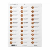 Goldendoodle Retouradreslabels Etiket (Full Sheet)