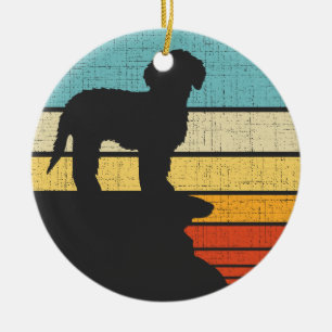 GoldenDoodle Retro  jaren 60 70s Hondenbezitter Keramisch Ornament