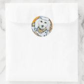 Goldendoodle Ronde Sticker (Tas)