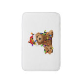 Goldendoodle Santa Dog Badmat (Voorkant Verticaal)