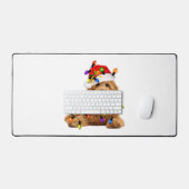 Goldendoodle Santa Dog Bureaumat (Keyboard & Muis)