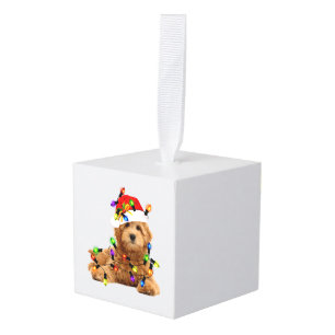 Goldendoodle Santa Dog Decoratie