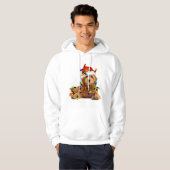 Goldendoodle Santa Dog Hoodie (Voorkant volledig)