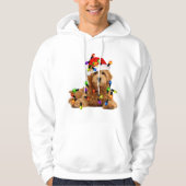 Goldendoodle Santa Dog Hoodie (Voorkant)