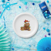 Goldendoodle Santa Dog Papieren Bordje (Feest)