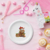 Goldendoodle Santa Dog Papieren Bordje (Feest)