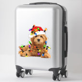 Goldendoodle Santa Dog Sticker (Koffer)