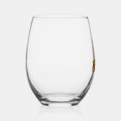 Goldendoodle Santa Dog Wijnglas Zonder Voet (Rechts)