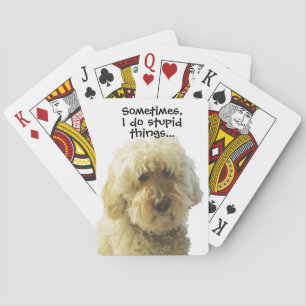 GoldenDoodle, Schattige Mop Aardige Doodle Pokerkaarten