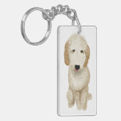 Goldendoodle Sleutelhanger (Voorkant Links)