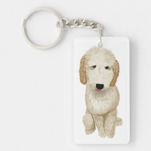 Goldendoodle Sleutelhanger (Voorkant)