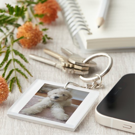 Goldendoodle sleutelhanger (Voorkant Rechts)