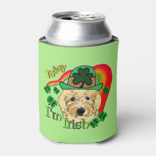 Goldendoodle St Patricks Dag Cadeaus Blikjeskoeler (Blikje Voorkant)