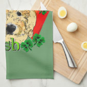 Goldendoodle St. Patrick's Dag Theedoek (Quarter Fold)
