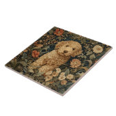 Goldendoodle Tuin Tapestry Doodle Puppy Tegeltje (Zijkant)