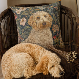Goldendoodle Tuin Tapestry Verjaardagsfeest Kussen