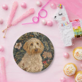 Goldendoodle Tuin Tapestry Verjaardagsfeest Papieren Bordje (Feest)