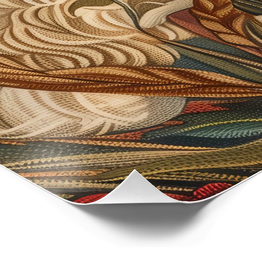 Goldendoodle Tuin Tapestry Verjaardagsfeest Perfect Poster (Hoek)