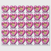 Goldendoodle Valentijnsdag Cadeaupapier (Vlak)