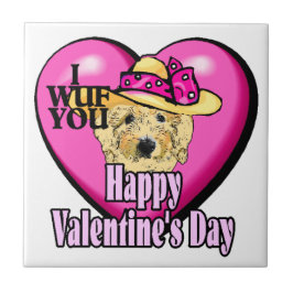 Goldendoodle Valentijnsdag Tegeltje