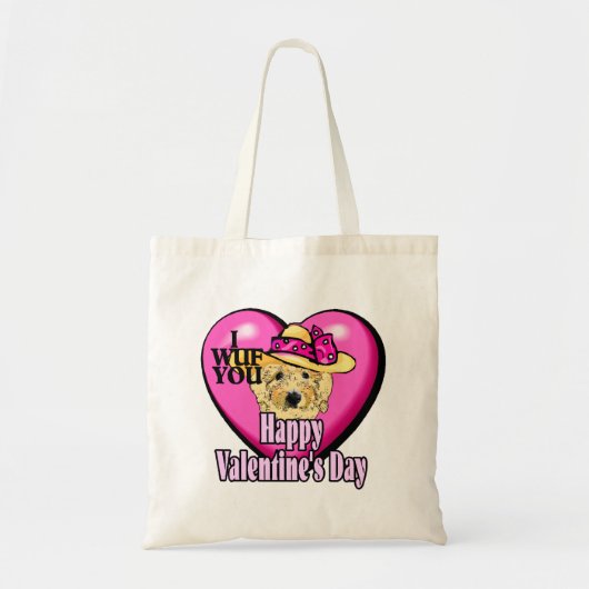Goldendoodle Valentijnsdag Tote Bag (Voorkant)