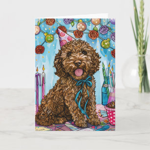 Goldendoodle Verjaardag Kaart