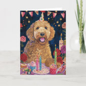 Goldendoodle Verjaardag Kaart (Voorkant)