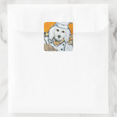 Goldendoodle Vierkante Sticker (Tas)