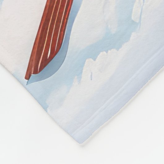 Goldendoodle Winter Wonderland Christmas Joy Fleece Deken (Hoek)