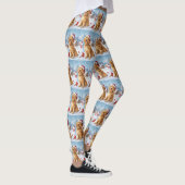 Goldendoodle Winter Wonderland Christmas Joy Leggings (Rechts)