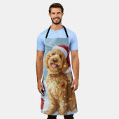 Goldendoodle Winter Wonderland Christmas Joy Schort (Gedragen)