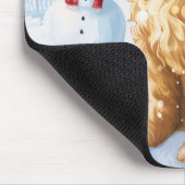 Goldendoodle Winter Wonderland Kerstvreugde Muismat (Hoek)