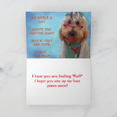 Goldendoodle wordt goed spoedig Kaart (Binnen)