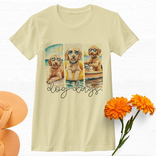 Goldendoodles in Zonnebril Hondendagen van de zome T-shirt