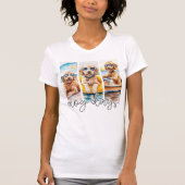 Goldendoodles in Zonnebril Hondendagen van de zome T-shirt (Voorkant)