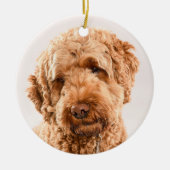 GoldendoodStudio Portret Keramisch Ornament (Voorkant)