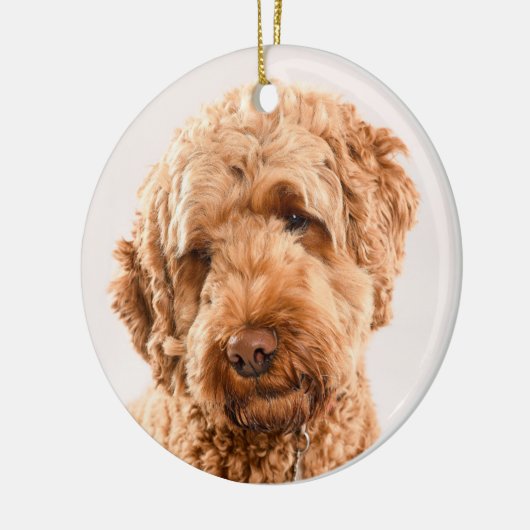 GoldendoodStudio Portret Keramisch Ornament (Links)