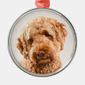 GoldendoodStudio Portret Metalen Ornament (Voorkant)