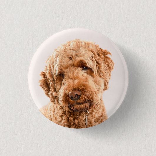 GoldendoodStudio Portret Ronde Button 3,2 Cm (Voorkant)