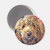 Goldendoolde Puppy Magneet (Voorkant / Achterkant)