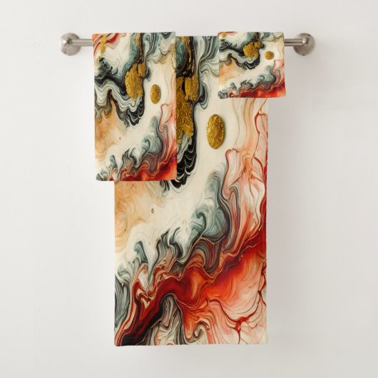 Goldene Flüsse  Bad Handdoek (Insitu)