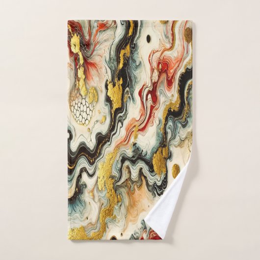 Goldene Flüsse Bad Handdoek (Handdoek)