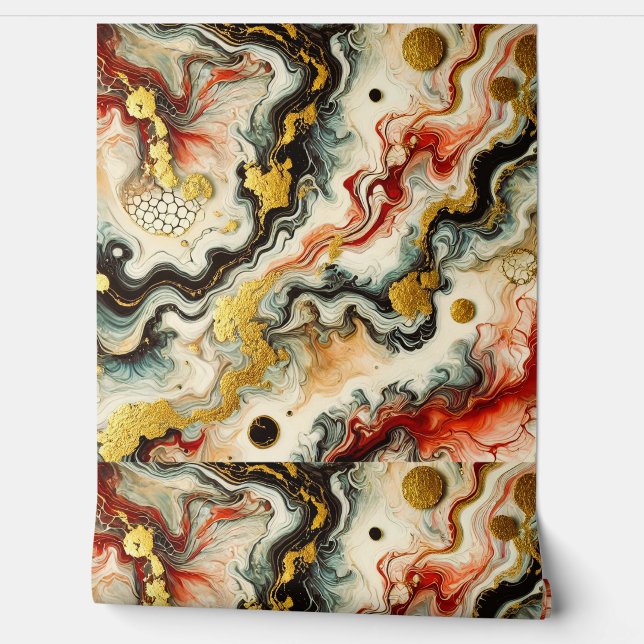 Goldene Flüsse  Behang (Afrollen)